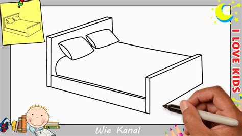 3d bett zeichnen